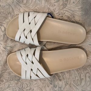 Rothys Sandals, white 7.5